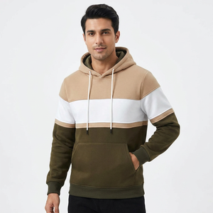 Men's Custom Made 100% Cotton Winter Hoodies-Digital Printing Half Zip Oversized Fit Breathable Comfortable Velour <b>Fabric</b> Stock - Product Image 1