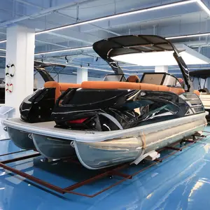 2023 Luxe Triton Glasvezel Rc Ponton Boot Vissen Partij Sport Jacht China Fabriek