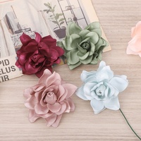 Fleurs artificielles en mousse, fleurs de gardénia avec tige pour bouquets de mariage DIY, décoration de fête et de maison