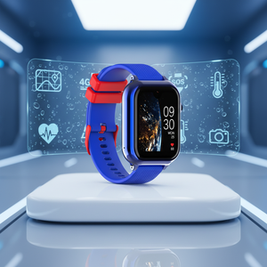 ساعة ذكية WONLEX Amoled AI KT38 مع GPS وبطاقة SIM وزر SOS، مقاومة للماء، مع كاميرا وقياس معدل ضربات القلب ودرجة الحرارة، تدعم شبكة الجيل الرابع - Product Image 1
