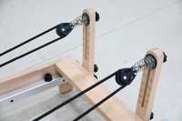 Machine de Pilates Reformer pliable en bois réglable, qualité professionnelle, personnalisable pour studio et usage domestique