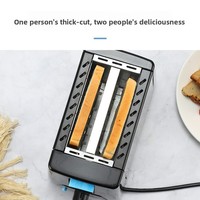 Four à pain électrique 110V/220V, norme US/UK/Europe, double compartiment, automatique, mini, multifonction, chauffage, cuisson, métal