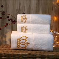 Serviettes en microfibre à séchage rapide avec logo personnalisé, 100% coton, ensemble de bain blanc, petite serviette à main, haute absorption pour les hôtels, en provenance de Chine