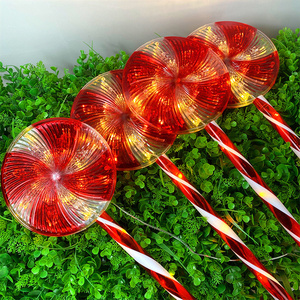 Meilleures arches <span class=keywords><strong>de</strong></span> canne en bonbon éclairées bon marché fournitures <span class=keywords><strong>de</strong></span> décoration <span class=keywords><strong>de</strong></span> Noël Lumières solaires extérieures à led - Product Image 5