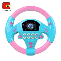 Jouet musical de volant d'enfants de jeu de conduite électronique pour le siège de voiture