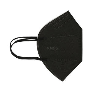 Masker Wajah KN95 sekali pakai, <span class=keywords><strong>Respirator</strong></span> hitam Anti polusi dengan cantelan telinga - Product Image 2