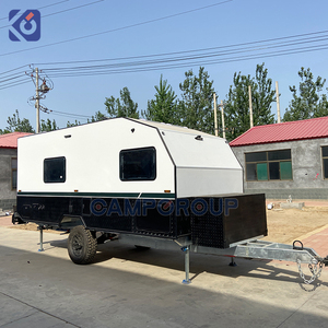 รถบ้านไฮบริด CAMPTRL แบบมีผนังแข็ง ผ้าใบคลุมเตียงแบบพับได้ น้ำหนักเบา ขับเคลื่อนได้บนทางวิบาก เหมาะสำหรับการตั้งแคมป์แบบครอบครัว - Product Image 4