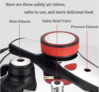 Autocuiseur en acier inoxydable de grande capacité de 22cm Caractéristiques de cuisson rapide écologiques