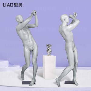 Buste manichino usato Golf sport manichino negozio di <span class=keywords><strong>abbigliamento</strong></span> <span class=keywords><strong>maschile</strong></span> femminile nero grigio USA e europa vestito - Product Image 6