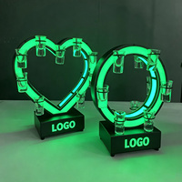 Support de verres à shot en plastique LED rechargeable à 18 trous, présentoir de bar pour discothèque et service