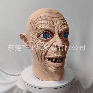 Tangdou Gollum Horror Mask Latex Full <b>Head</b> Halloween Costume Prop Lord Of The Rings Role Playing - Product Image 3