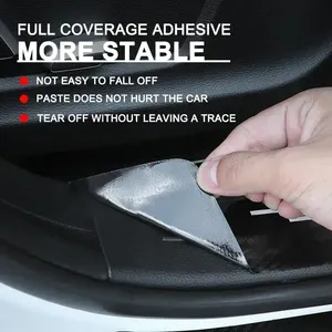 -1040 4 Pezzi Adesivi in Fibra di Carbonio per Auto, Protezione Soglia Porta Impermeabile Monouso per Opel Astra j g <span class=keywords><strong>Insignia</strong></span> Corsa <span class=keywords><strong>d</strong></span> Vectra c - Product Image 4