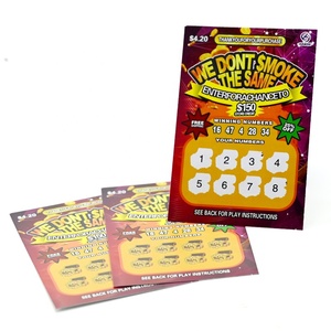 Thẻ cào các nhà sản xuất in ấn Xổ Số vé in ấn Scratch Off thẻ vé Xổ Số chiến thắng thẻ - Product Image 3