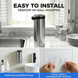 New Liquid Hand Wash Dispenser Automatic Foaming Soap Dispenser Smart Touchless Kitchen Bathroom <b>Pump</b> - Product Image 3