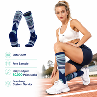 Chaussettes de compression professionnelles mi-mollet pour hommes et femmes, épaisses, absorbant la transpiration, confortables, pour toutes les saisons