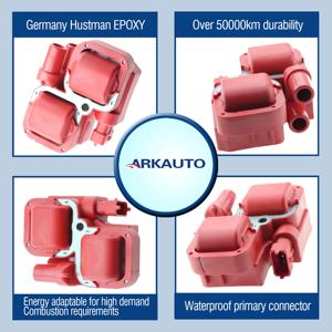 ARKAUTO PERFORMANCE BOBINE D'ALLUMAGE PACK A0001587803 0221503012 UF359 pour MERCEDES BENZ C320 C43 G500 W202 <span class=keywords><strong>W203</strong></span> W220 M112 M113 - Product Image 2