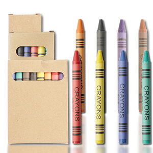 <span class=keywords><strong>Ensemble</strong></span> de crayons non effaçables 4-6-8 couleurs pour l'art des enfants à l'école, coffret de dessin dans une boîte en papier kraft vierge - Product Image 1