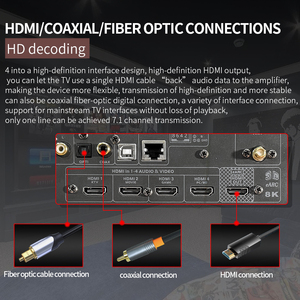 <span class=keywords><strong>Amplificador</strong></span> de Potencia para Sistema de Cine en Casa de <span class=keywords><strong>7.1</strong></span> Canales, Receptor <span class=keywords><strong>AV</strong></span> de Alta Potencia con Sonido Digital DTS HD 3D/4K y BT - Product Image 5