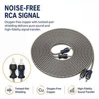 Kit de câblage amplificateur 2 canaux Recoil RIK10 10 AWG pour caisson de basses amplifié, câble d'alimentation/terre CCA, câble RCA OFC, porte-fusible Mini-ANL