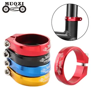 MUQZI klem kursi sepeda gunung, klip tabung sadel, klem tiang sadel aluminium ultra ringan CNC 34.9mm