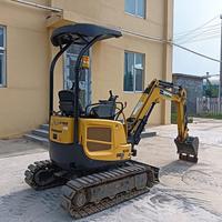 Mini-excavatrice sur chenilles d'occasion de haute qualité, modèle 2013, 95% neuve, 1200 heures, 4 tonnes, fabrication japonaise, moteur Yanmar, boîte de vitesses PLC