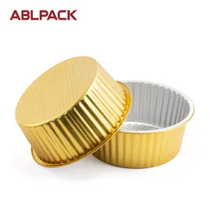 ABLPACK içinde PP kapaklı dondurulmuş hazır yemek ambalaj kutuları ile 3600ML tek kullanımlık renkli alüminyum folyo pot
