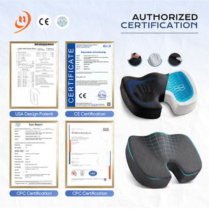 Coussins respirants en mousse à mémoire de forme pour soulager la douleur <span class=keywords><strong>sciatique</strong></span> et <span class=keywords><strong>coussin</strong></span> d'assise et oreiller en gel en forme de U pour personnes en surpoids - Product Image 6