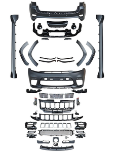 Nuevo Kit de Carrocería para <span class=keywords><strong>Grand</strong></span> <span class=keywords><strong>Cherokee</strong></span> <span class=keywords><strong>SRT8</strong></span> 2011-17 Modificación Conversión de Automóvil Facelift Parachoques Faro Ajuste 100% Atornillable - Product Image 6