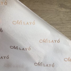 Papier de soie d'emballage personnalisé avec logo, 17 g/m², doux, pour vêtements et décoration de cadeaux, vente en gros - Product Image 1