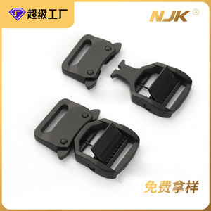 Jiuyuan Metal Side Release Buckle Black Zinc Alloy Durable Bag Accessories <b>Backpack</b> Waist <b>Strap</b> Fastener Spring 2023 - Product Image 2
