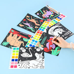 26.5*19.5CM Graffiti geliyor suluboya boyama resimli kitap çocuk boyama su çizim kitapları Set çocuk oyuncakları - Product Image 6