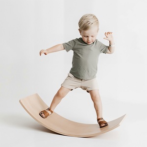 Planche d'équilibre Montessori en bois pour enfants, portable et pliable, pour l'exercice à domicile – Vente chaude usine - Product Image 1