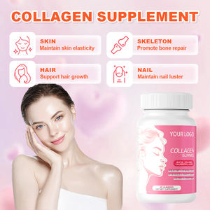 Haarwuchs Ergänzung Kapsel Beste Kollagen Ergänzungen für Haut Fisch Kollagen Peptid <span class=keywords><strong>Anti</strong></span>-<span class=keywords><strong>Aging</strong></span> OEM ODM Private Label - Product Image 2