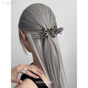 Pinza de Pelo Líquida Abstracta Hueca con Diseño de Pico de Pato para Mujer, Pinza Grande Sencilla Tipo Tiburón, Sujetador Metálico para el Cabello, Accesorio para el Cabello Femenino - Product Image 6
