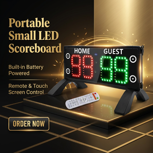 <span class=keywords><strong>Marcador</strong></span> Electrónico Portátil con Pantalla Táctil, <span class=keywords><strong>Marcador</strong></span> Digital LED para Baloncesto, Pádel, Voleibol y Otros Deportes - Product Image 2