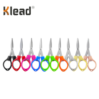Ciseaux laser pliables portables DIY 55x50mm en acier inoxydable avec poignée en ABS, coupe multifonctionnelle pour ligne de pêche, coupe-feuille d'aluminium