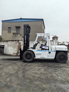 Used TCM FD100 10 Ton Diesel <b>Forklift</b>, Original Japanese Heavy Counterbalance <b>Forklift</b> For Port And Steel Factory Heavy Cargo Ha - Product Image 1