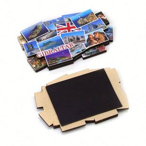 Imán de nevera de madera con forma personalizada de MDF, recuerdo de Gibraltar - Product Image 4