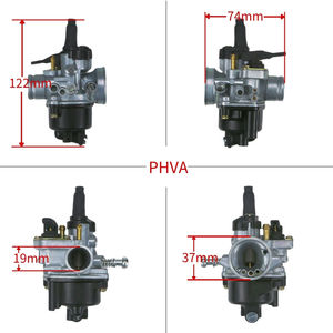 Carburador Compatible con PHVA17 de 19 mm para MBK Booster Tomos A55 50cc 80cc, Piezas del Sistema de Combustible para Scooter de <span class=keywords><strong>2</strong></span> Tiempos y Pit Bike - Product Image 2