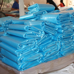 Custom large size PE plastic tube roll eco friendly plastic bag by ton custom packaging PE Plastic Bags roll