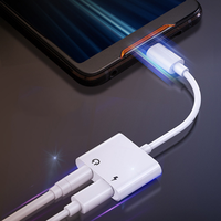 Adaptateur pour casque pour téléphone, prise jack 3,5 mm, convertisseur AUX, séparateur, câbles adaptateurs de charge et audio, 2 en 1, adaptateur de type C