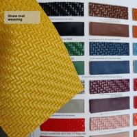 Tapis en herbe synthétique PVC gaufré de haute qualité 1,0 mm, tissu simili cuir résistant à l'abrasion pour bagages, sacs à main, couvertures d'album