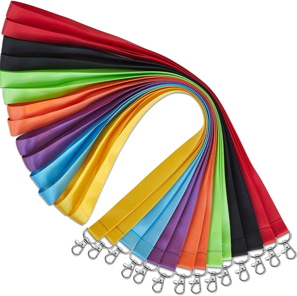 Custom Id Card Holder Neck Strap Sublimation Blank Promotional Custom Logo Lanyard Card Holder Adjustable Custom Satin Lanyards Image 4