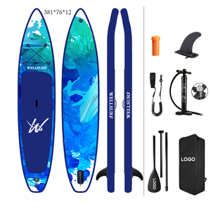 Racing Supboard 12'6/381cm Drop Stitch RACE SUP Board Paddle <b>Inflatable</b> With US Race Fin Double Layer <b>Inflatable</b> Sup Board Racin - Product Image 5