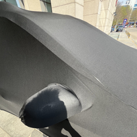 Housse de voiture en velours extensible de qualité supérieure, personnalisable, protection tout temps, protection UV, épaisseur 4 mils