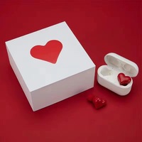 Écouteurs sans fil élégants Heartbuds, étanches IPX-4, commande vocale, étui de charge LED, HiFi BT 5.3, intra-auriculaires, suppression du bruit, stéréo
