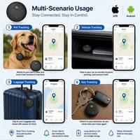 Traceurs GPS pour animaux de compagnie et voitures avec fonction d'alerte de localisation, compatibles avec les systèmes Apple IOS Findmy et Android Google Find Hub