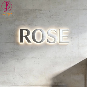 Insegna LED Personalizzata <span class=keywords><strong>in</strong></span> Acciaio Inox per Salone di Bellezza, Logo 3D per Interni, Lettere <span class=keywords><strong>in</strong></span> Metallo Retroilluminate per Insegna Aziendale - Product Image 5