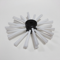 Brosse de nettoyage de revêtement de drain de Picote de roue en nylon TDF pour enlever la poussière fine ou les dépôts minéraux légers dans les tuyaux