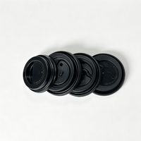 Couvercles de bouteilles jetables écologiques en plastique PP durables anti-déversement APP, diamètre 3,54 pouces/90 mm, portables, à ouverture facile